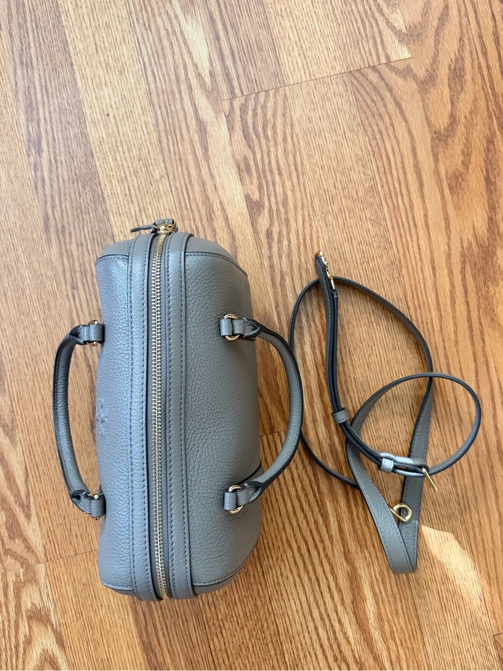 Tory Burch Wild Mushroom Thea Satchel w/ Crossbody Strap
